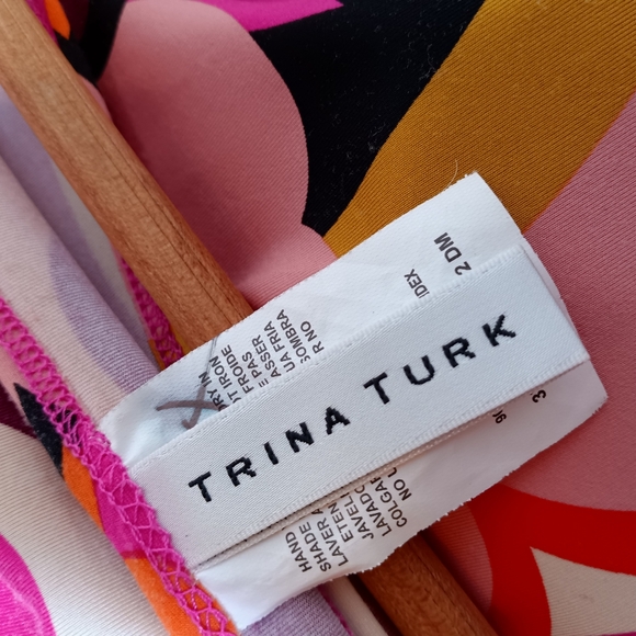 Trina Turk Fan Faire Boatneck Tunic Swim Cover-Up Dress - Picture 10 of 12